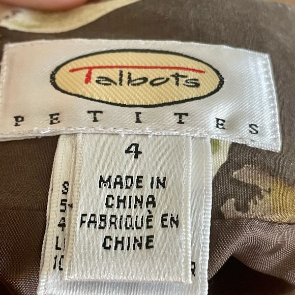 🌸3 for $20 TALBOTS Floral Canvas Skirt Size M Summer Vacation Skirt - Picture 7 of 7